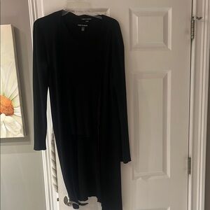 Black tank and long sweater set